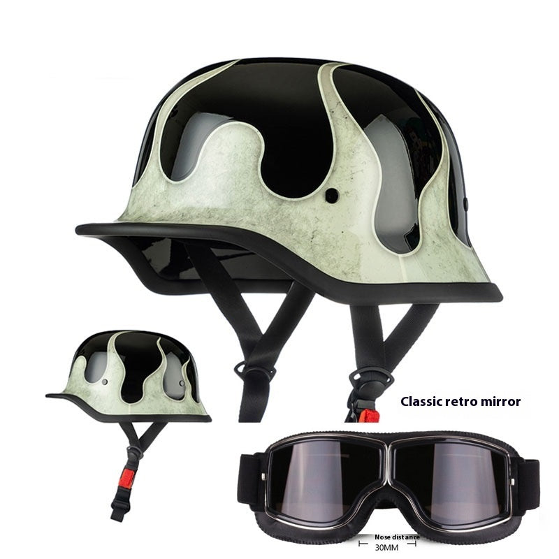 Casque de moto rétro allemand 3C