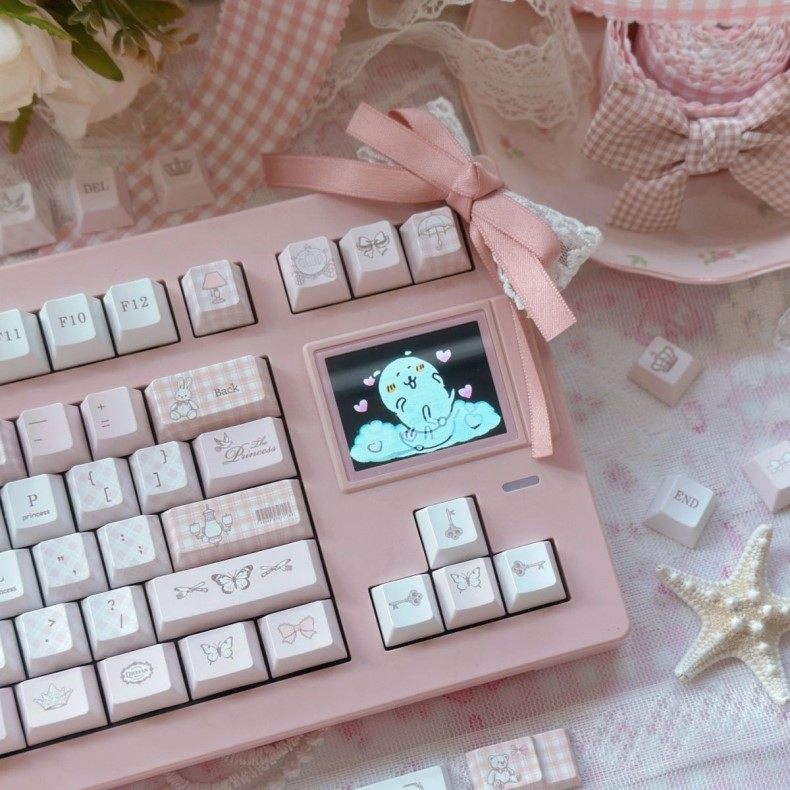 OEM personnalisé Peripheral Keycaps for Love-themed Devices Sublimation 5 faces PBT Materi
