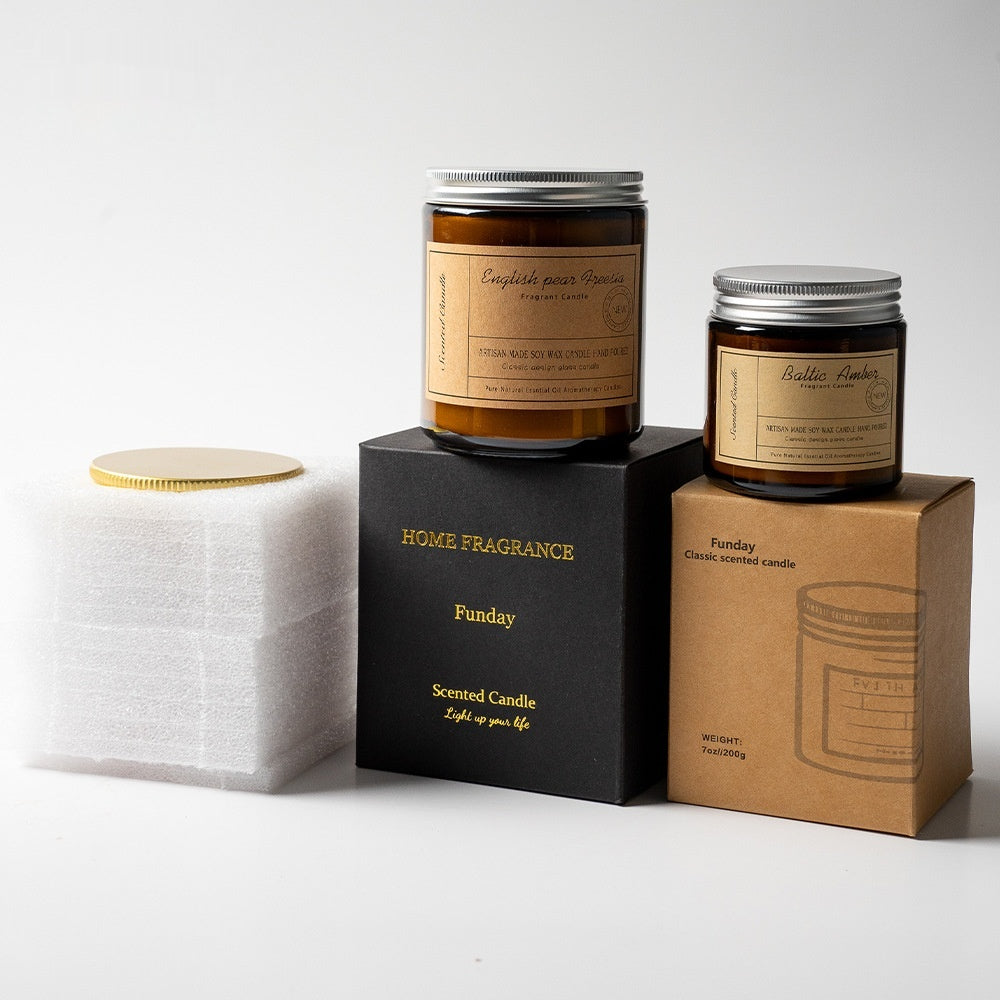 Bougie d'aromathérapie sans fumée de la cire de soja haut de gamme