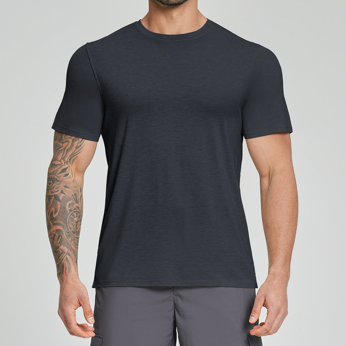 Homme sport respirant en plein air chemise à manches courtes