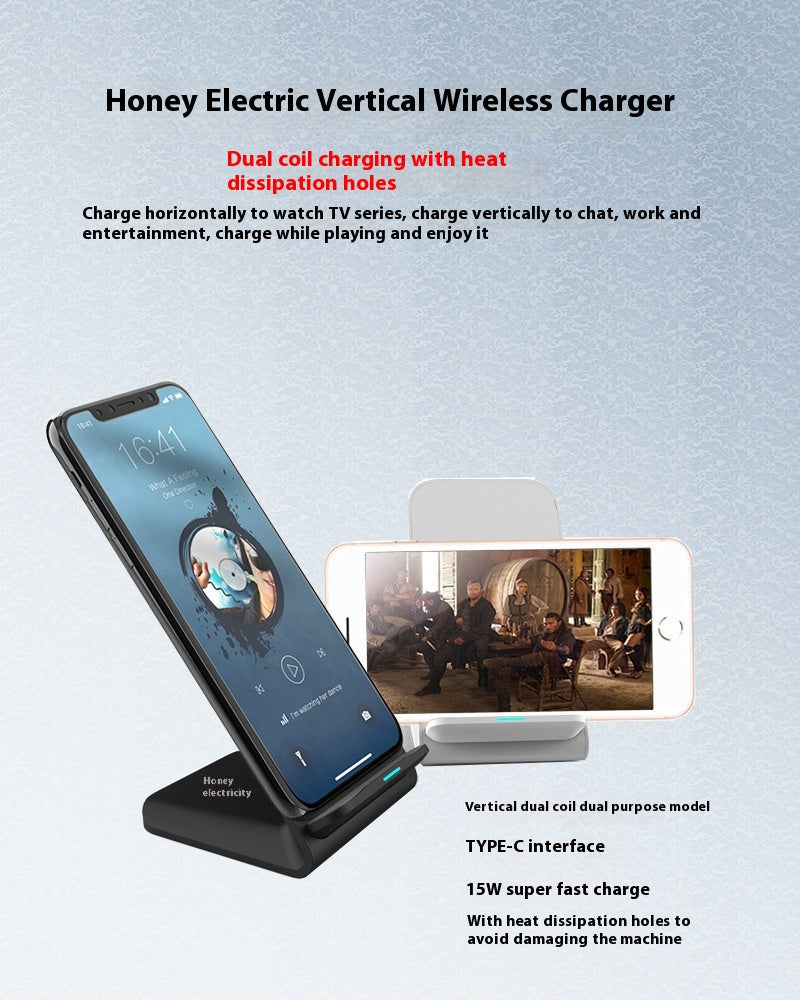 Chargeur de charge rapide vertical 30W avec trou de dissipation de chaleur
