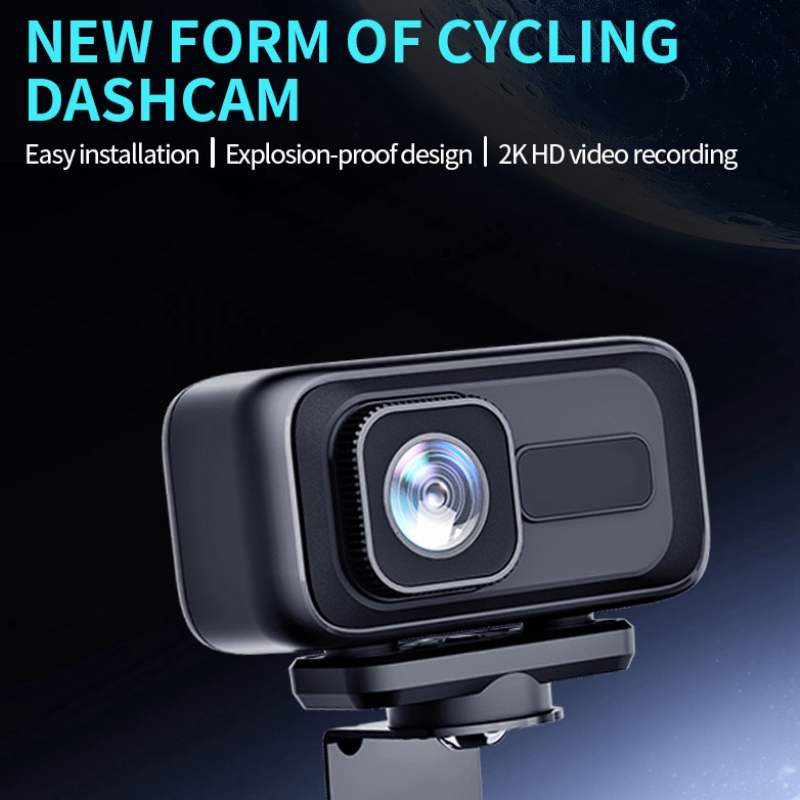 2K Moto Dash Cam Outdoor Riding Caméra de sport étanche pour vélos électriques