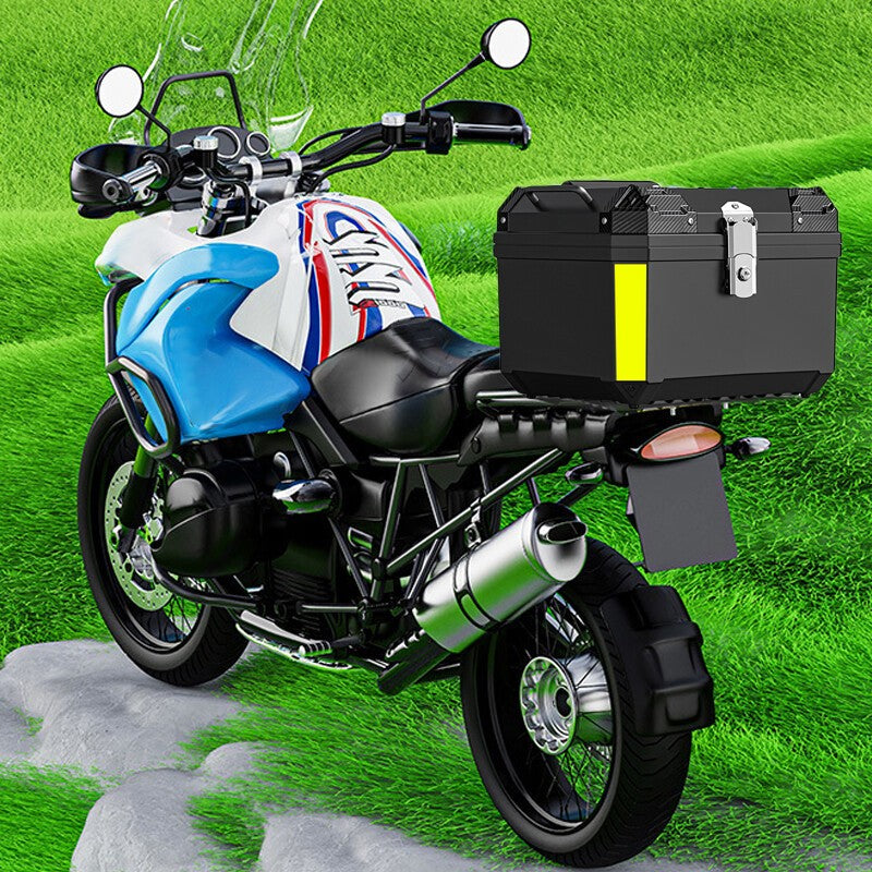 Boîte à bagages supérieure arrière de la moto 45L Case porte-voix avec noir réfléchissant