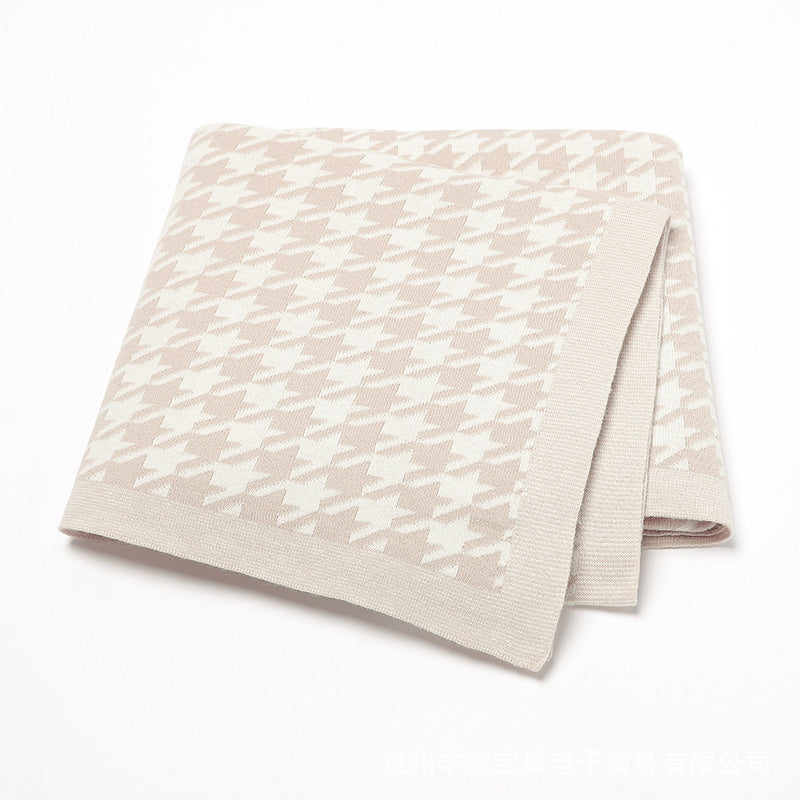 Couverture en maille pour bébé Jacquard