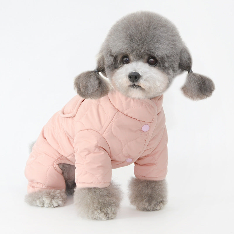 Vêtements pour animaux de compagnie Vêtements d'hiver Vêtements pour chiens chauds à quatre pattes en coton