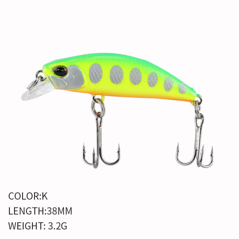 Submerged Mino Full Layer 38mm3.2g Road YaTrout Army Fish Bait