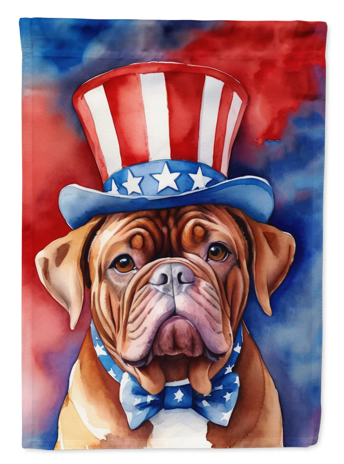 Dogue de Bordeaux Patriotique American Garden Flag Mailbox Flag Marque de drapeau décoratif