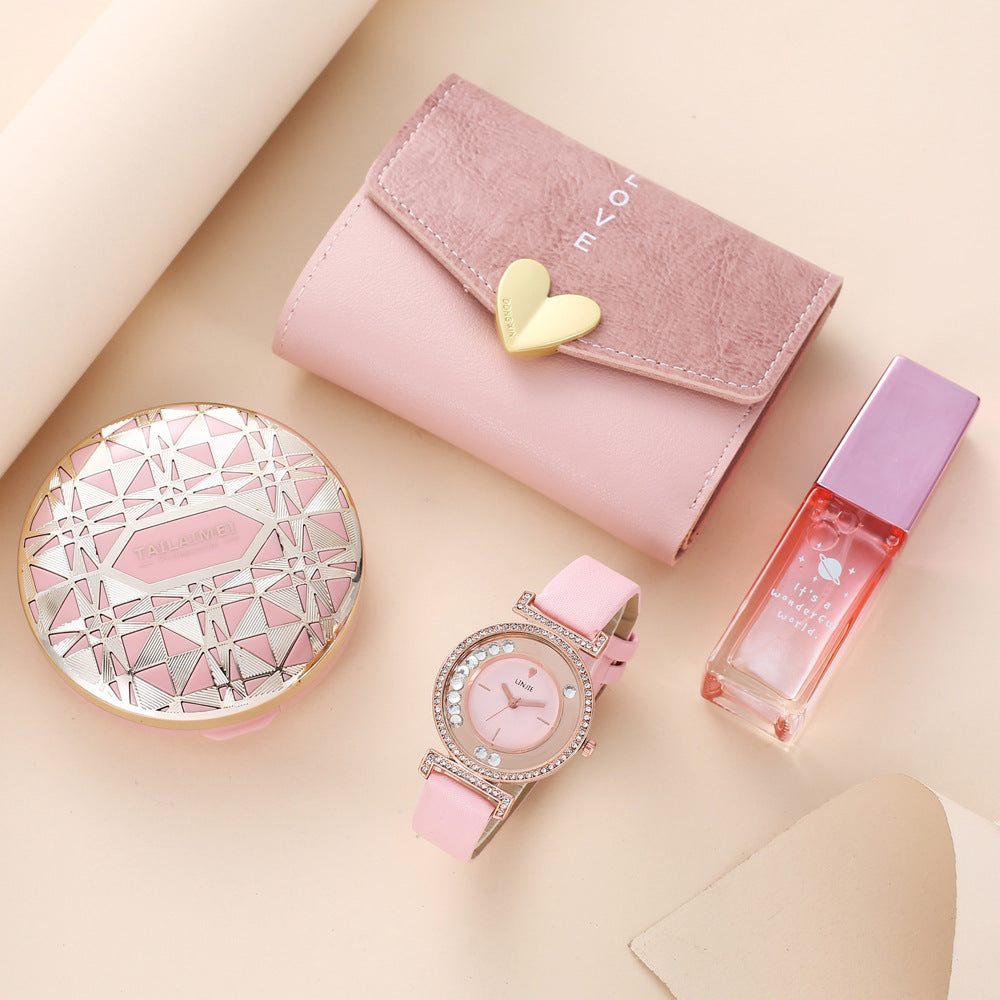 Boîte cadeau All-match Montres Parfum Air Coussin Portefeuille