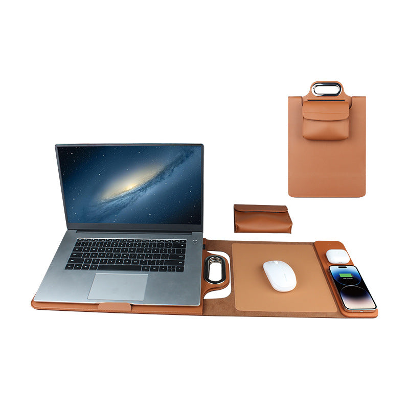 Manche portable en cuir