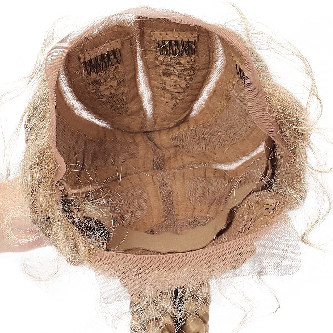 Huit tresses tissées à la main Ancien chapeau de tête de dentelle