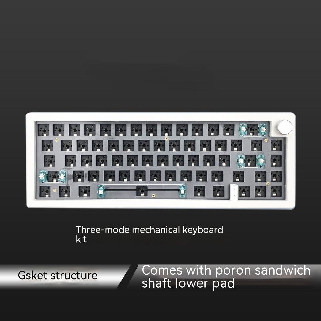Bricolage personnalisé trois modèles avec prise de support de Knob RGB Kit de clavier mécanique rétroéclairé