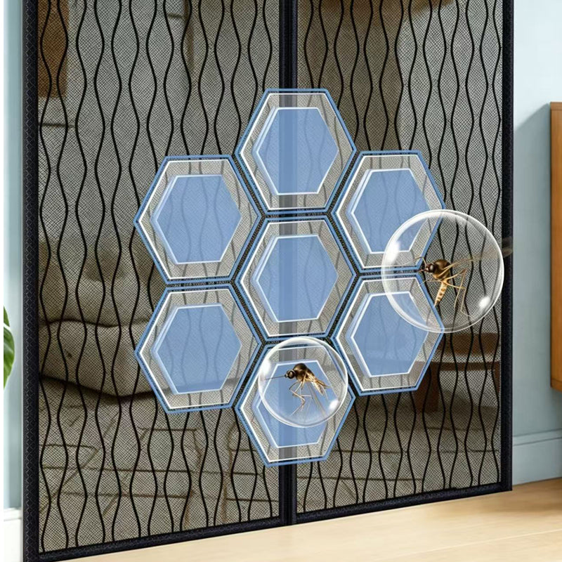 Un rideau de porte magnétique à l'épreuve des moustiques avec fin matériel de mesh vertical Cet effet