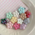 Perles de fleurs de Plumeria acrylique avec trou droit
