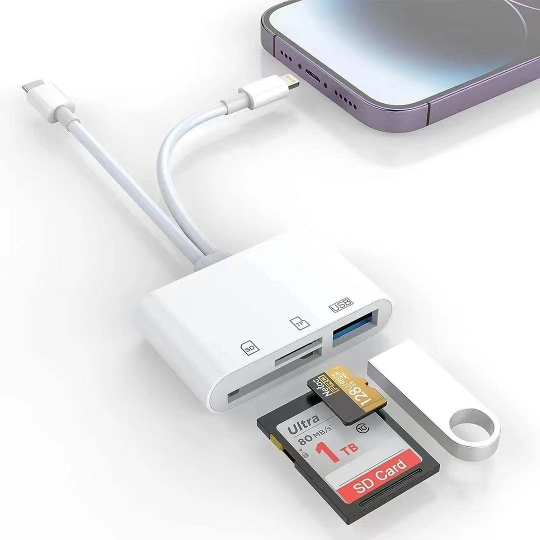 Type-c Mobile Phone Tablet SDTF Caméra lecteur de carte mémoire USBOTG Adaptateur câble