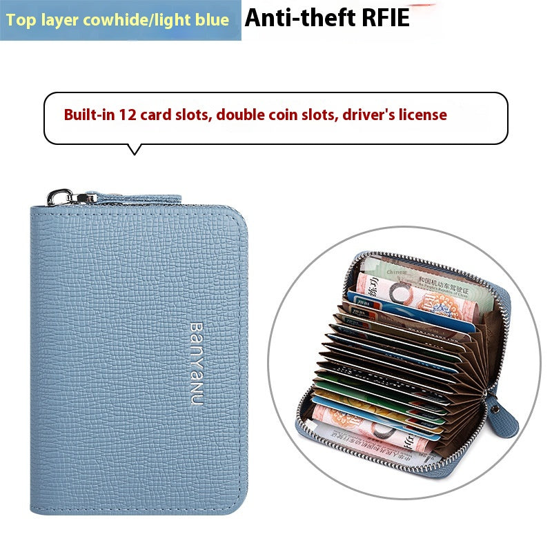 Porte-cartes Guangzhou Banyanu en cuir femme