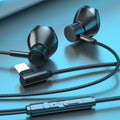 Casques de jeu Câblés dans l'oreille Port plat Trou rond Universal Ecouteurs Interface