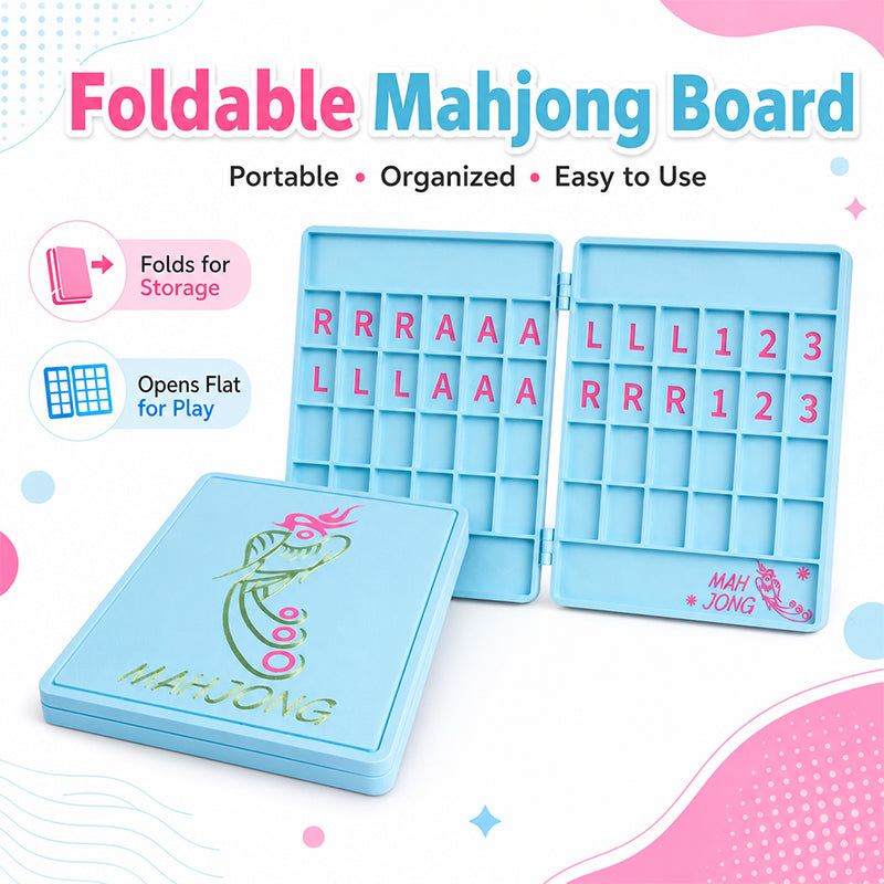 1PC pliable American Mahjong Practice Board