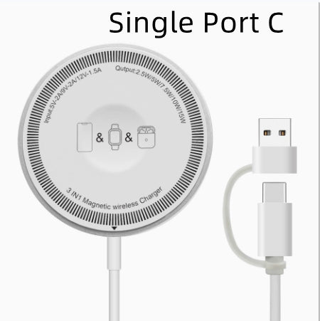 Chargeur magnétique sans fil 15W pour recharger rapidement le téléphone