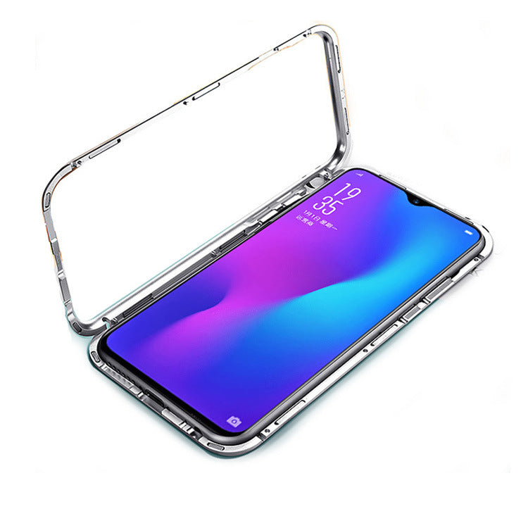 Couverture de protection pour téléphone mobile magnétique en verre monoface