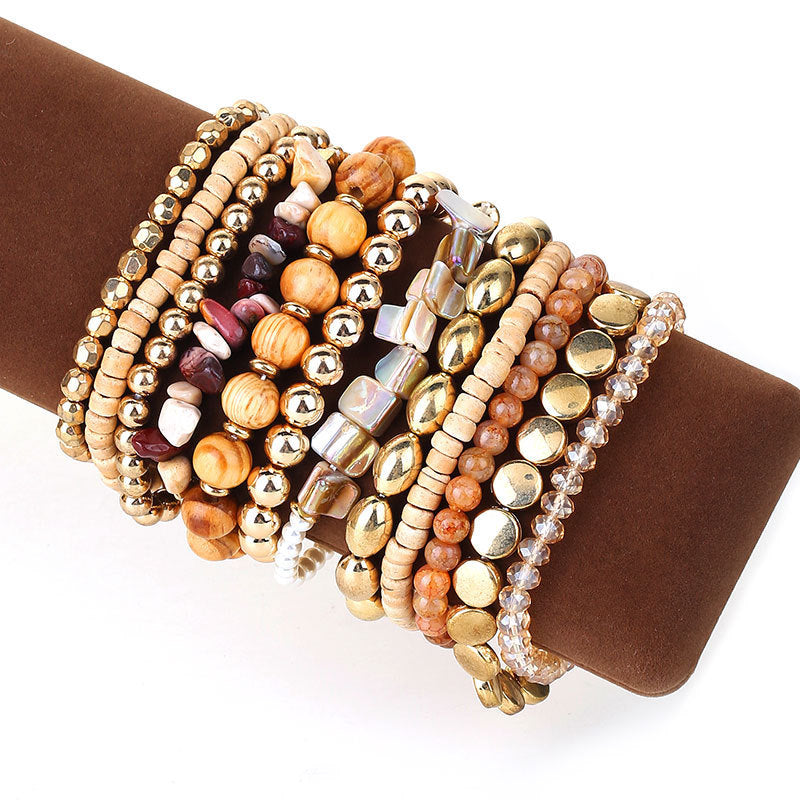 Bracelet tissé à la main mode Set pour femmes