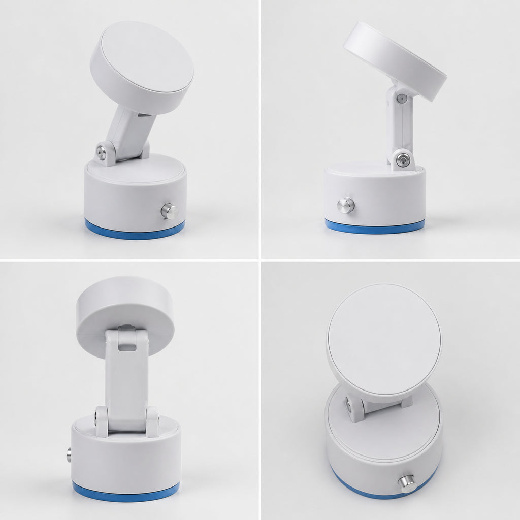 Support de téléphone mobile Pliage magnétique Rotation 360° 180° Angle réglable blanc