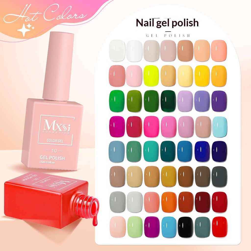Une bouteille Une couleur tendance Gel couleur solide Nail polonais