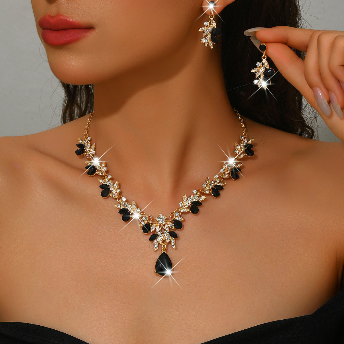 Bijoux de mariée Collier et boucles d'oreilles