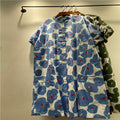 Printed Medium To Long Cotton Loose Dress