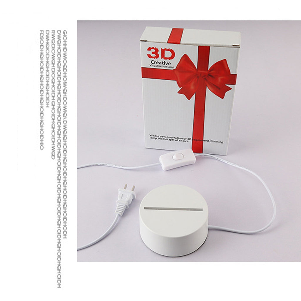 Creative 3D petite lampe de nuit lampe de table style LED Plug-in 3D