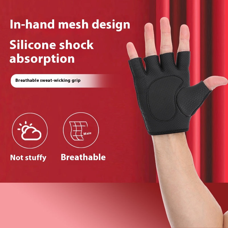 Gants de fitness à moitié doigts pour vélo sportif