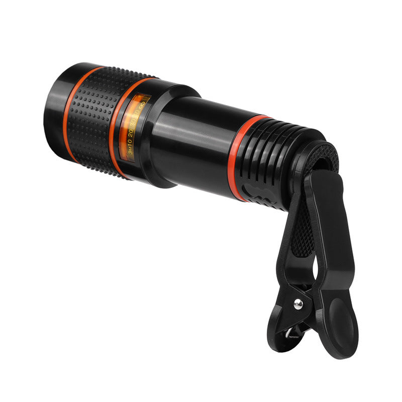 Zoom Caméra télescopique mobile Clip-On rétractable pour Galaxy S3 S4 S5 S6 S7 Edge