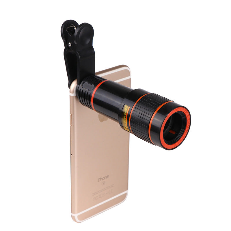 Zoom Caméra télescopique mobile Clip-On rétractable pour Galaxy S3 S4 S5 S6 S7 Edge