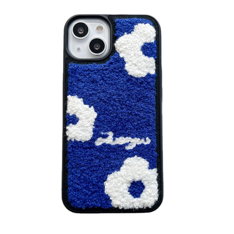 Japon Coréen en peluche d'hiver Broderie Sun Flower Soft Case IPhone