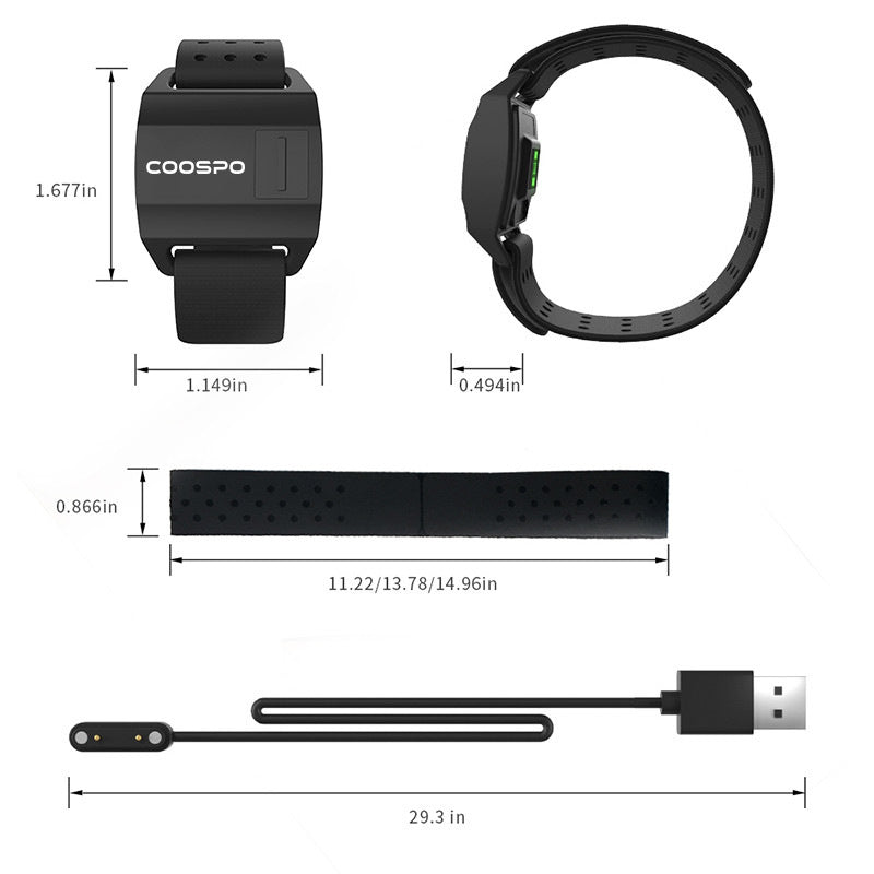 Moniteur de fréquence cardiaque du bras de vélo étanche