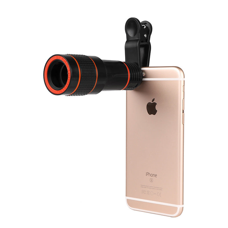 Zoom Caméra télescopique mobile Clip-On rétractable pour Galaxy S3 S4 S5 S6 S7 Edge