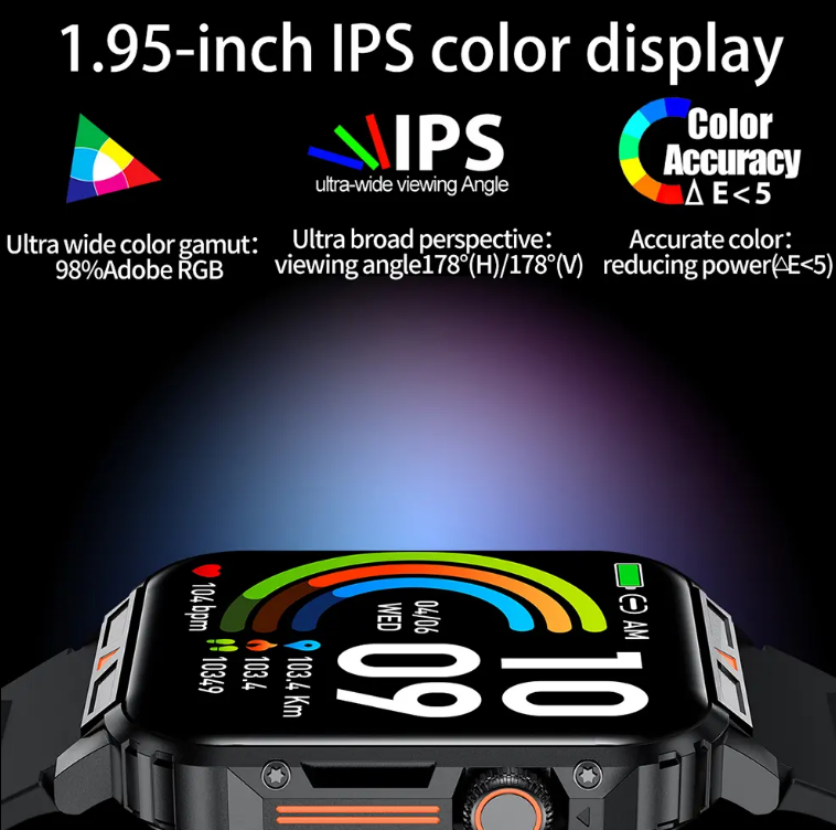 L81 Outdoor Sports Square Smartwatch Réponse Appeler Big Batterie Fitness Tracker Waterproof Sm