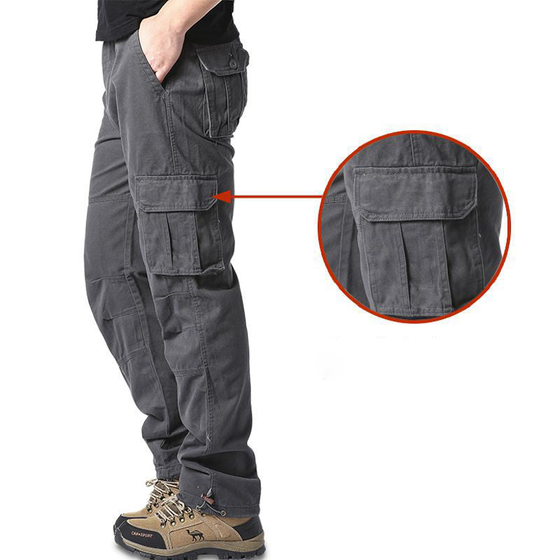 Pantalon d'automne pour hommes Pantalon d'automne à l'air libre pour hommes Coton extérieur Trou casual américain