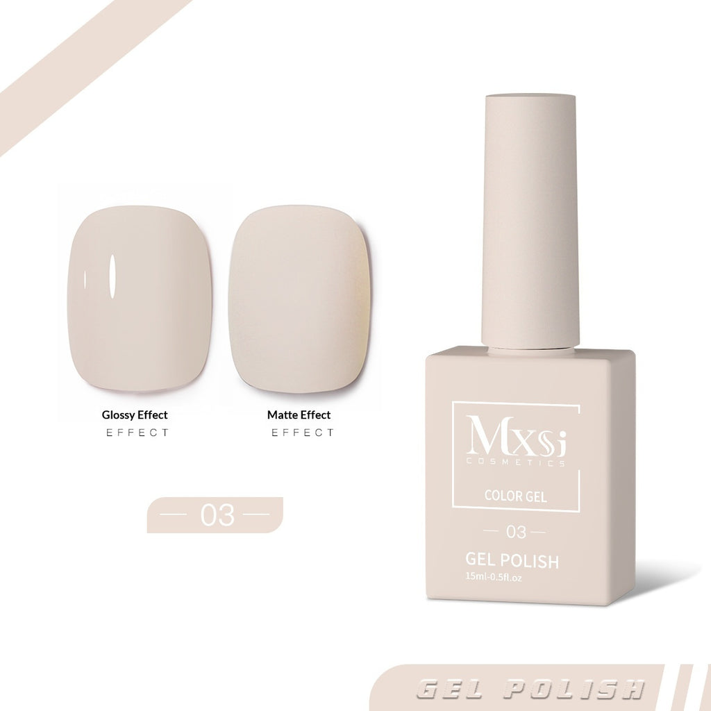 Une bouteille Une couleur tendance Gel couleur solide Nail polonais