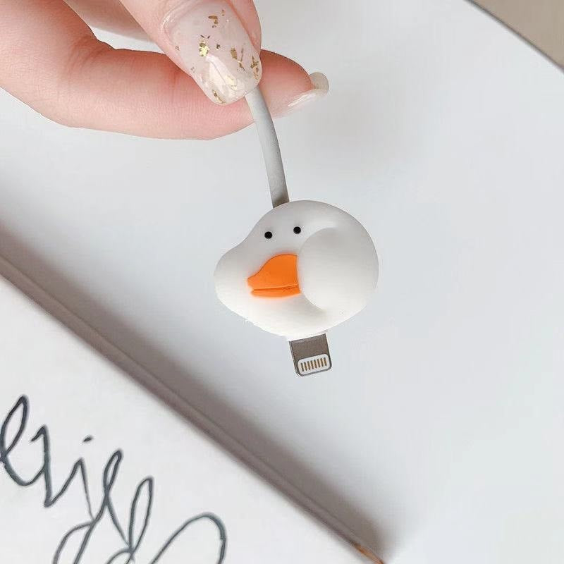 Cartoon Data Anti-pliage Implement Bite USB Cable Protection Sleeve