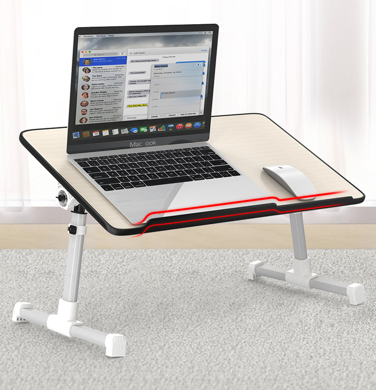 Table de lit pour ordinateur portable réglable Support de bureau pliable Notebook