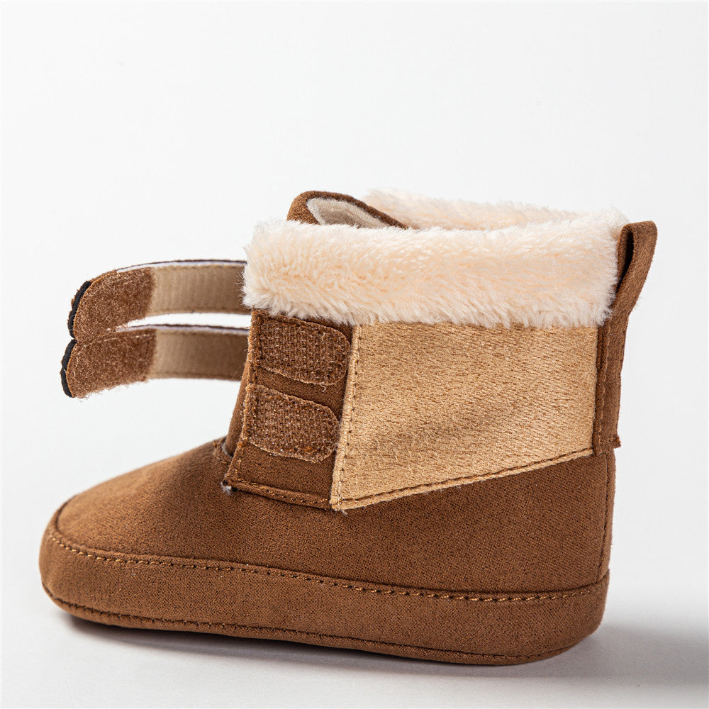 Chaussures de coton en peluche pour bébé chaud