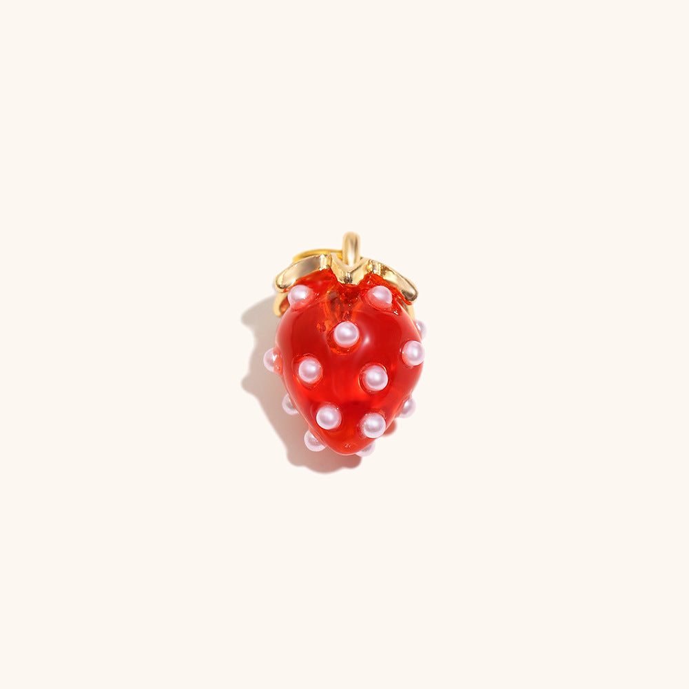 Acier inoxydable Pendentif en maïs plaqué avec or 18K