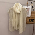 Écharpe chaude en coton plissée de style nouveau