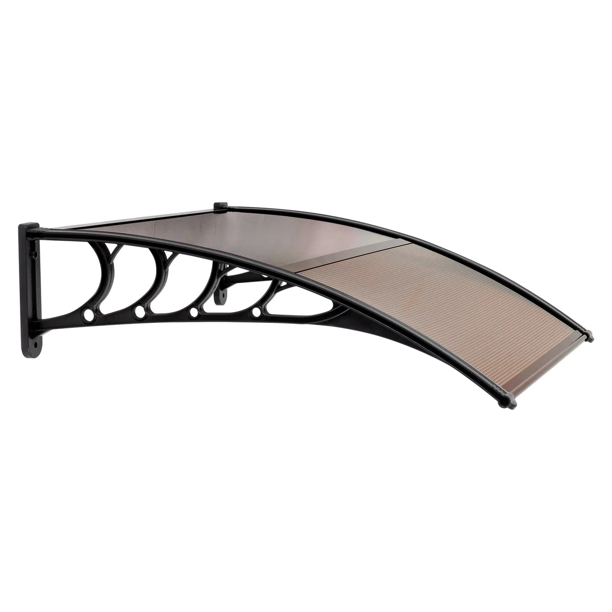 100 x 96cm Maison Application porte et fenêtre couverture de pluie Eaves Brown Board & Black Holder