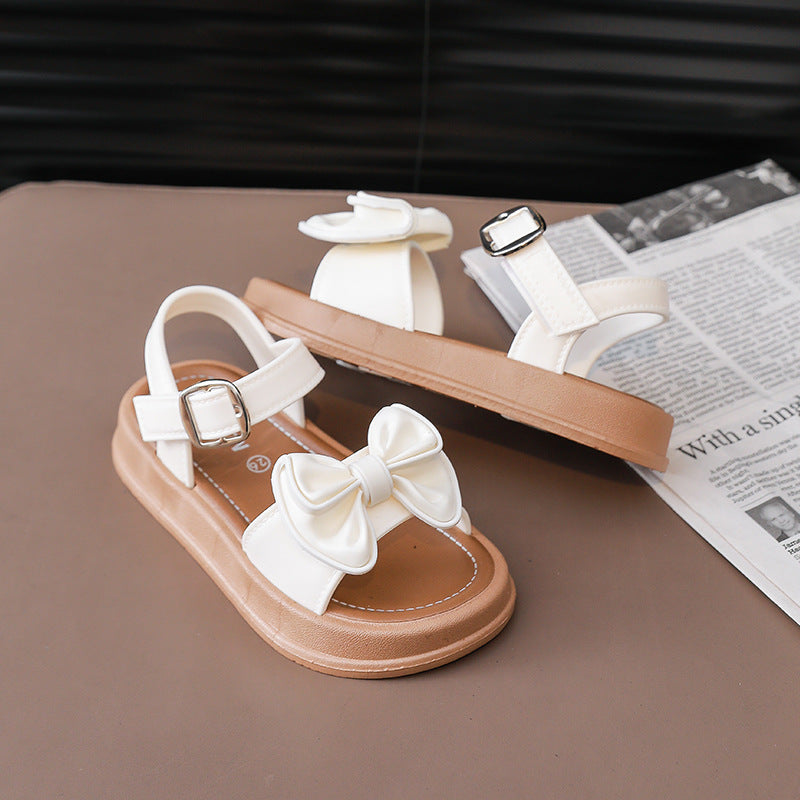 Les filles Bow-Knot Non-Slip Velcro Sandales