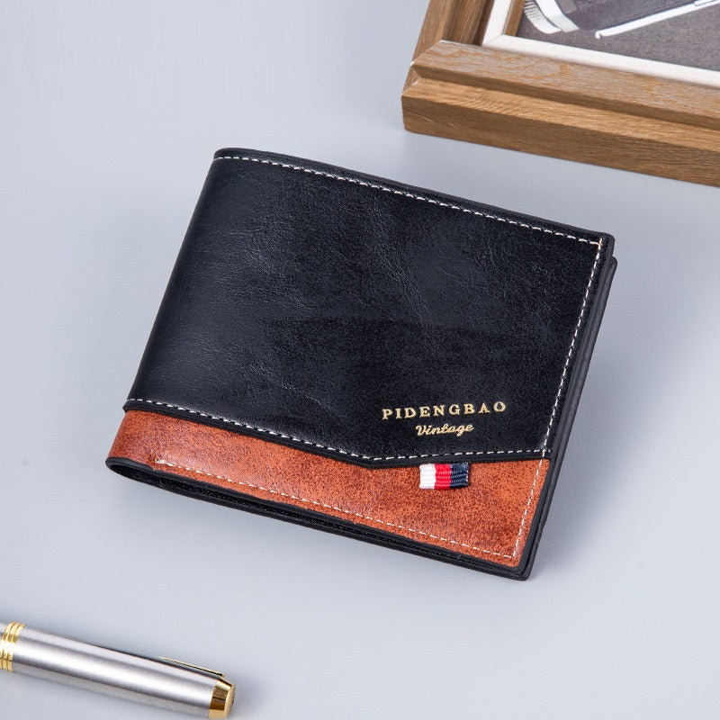 Portefeuille de mode retro doublement mince