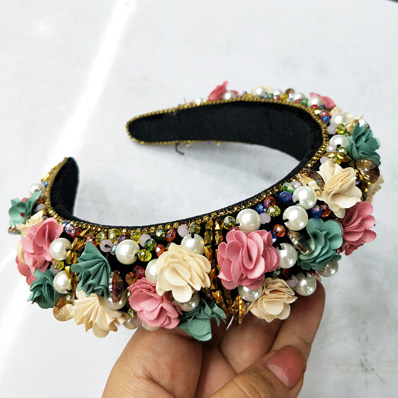 Bandeau fleur de mariée Bandeau de mariée Accessoires de mariage européens et américains