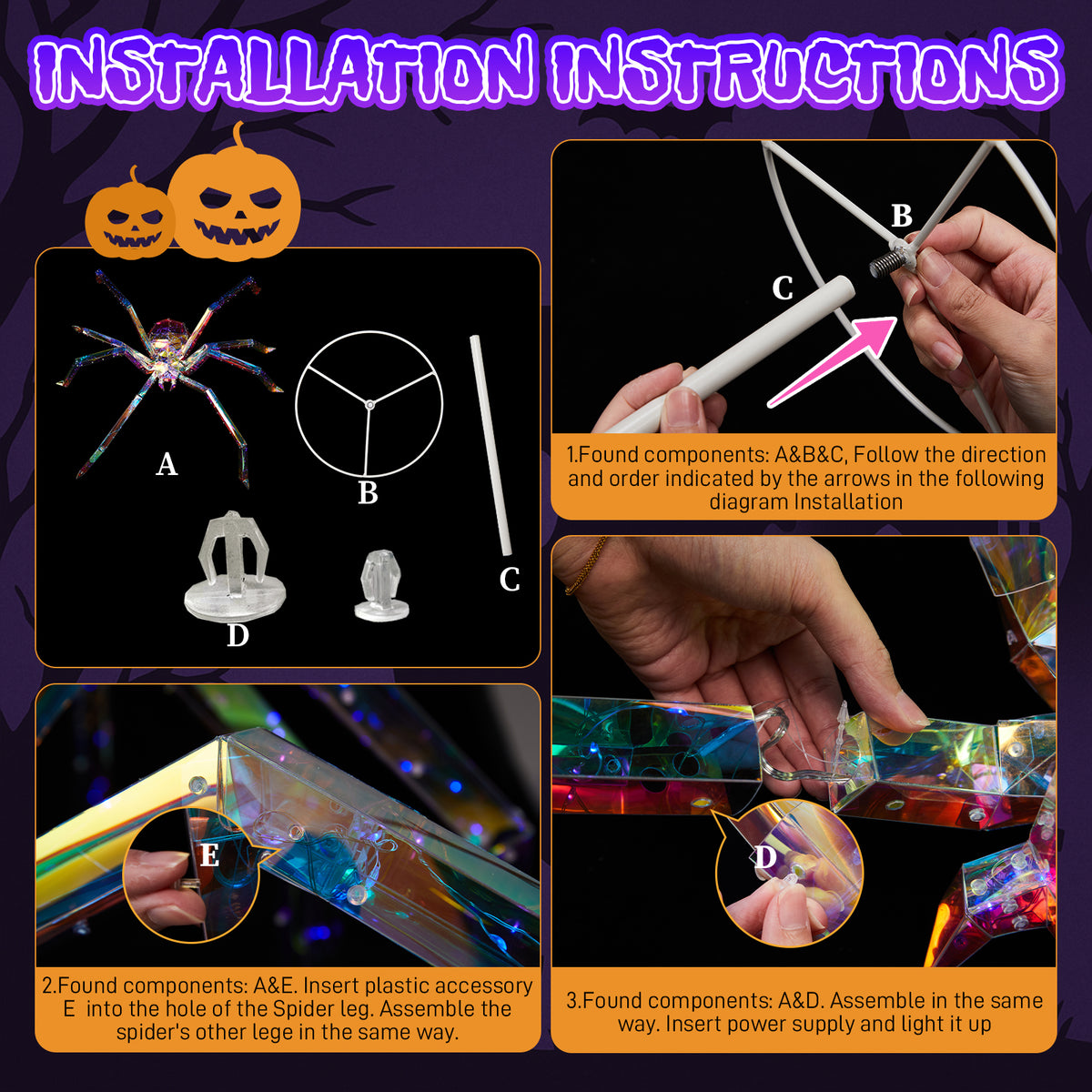 Remplacer 43966577 3FT Décorations d'Halloween