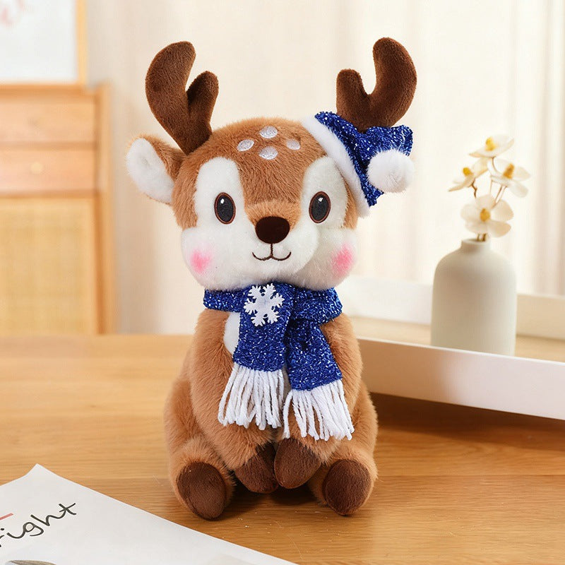 Jouet mignon en peluche de cerf de Noël