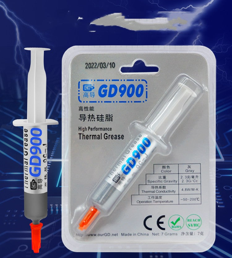 CPU thermoconductrice silicone graisse dissipation de chaleur pâte ordinateur carnet de notes